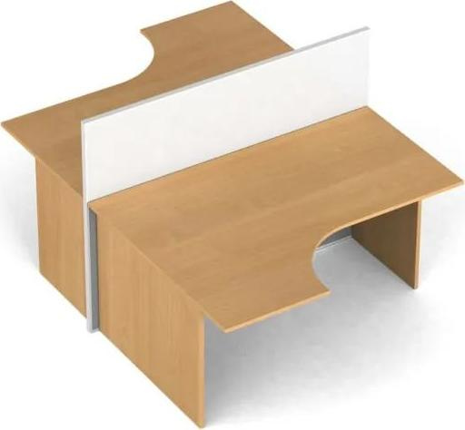 Rohový kancelářský stůl PRIMO s paravanem