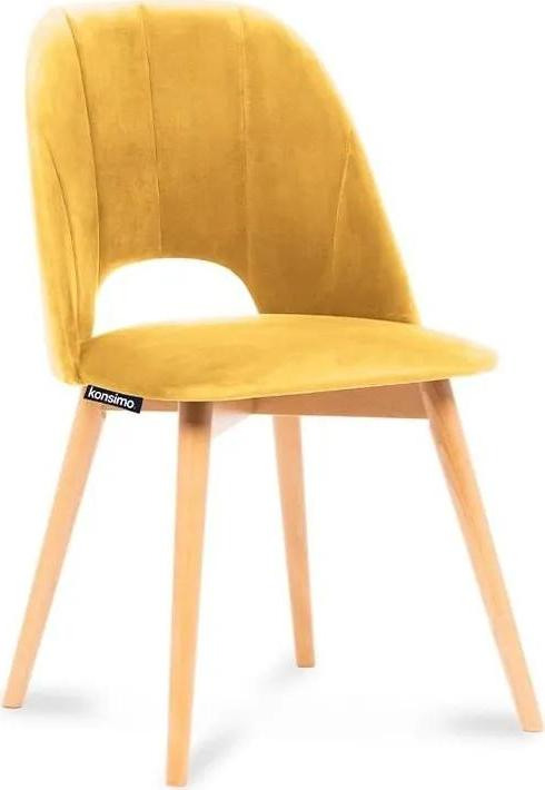 Konsimo Sp. z o.o. Sp. k. Jídelní židle TINO 86x48 cm žlutá/světlý dub KO0092