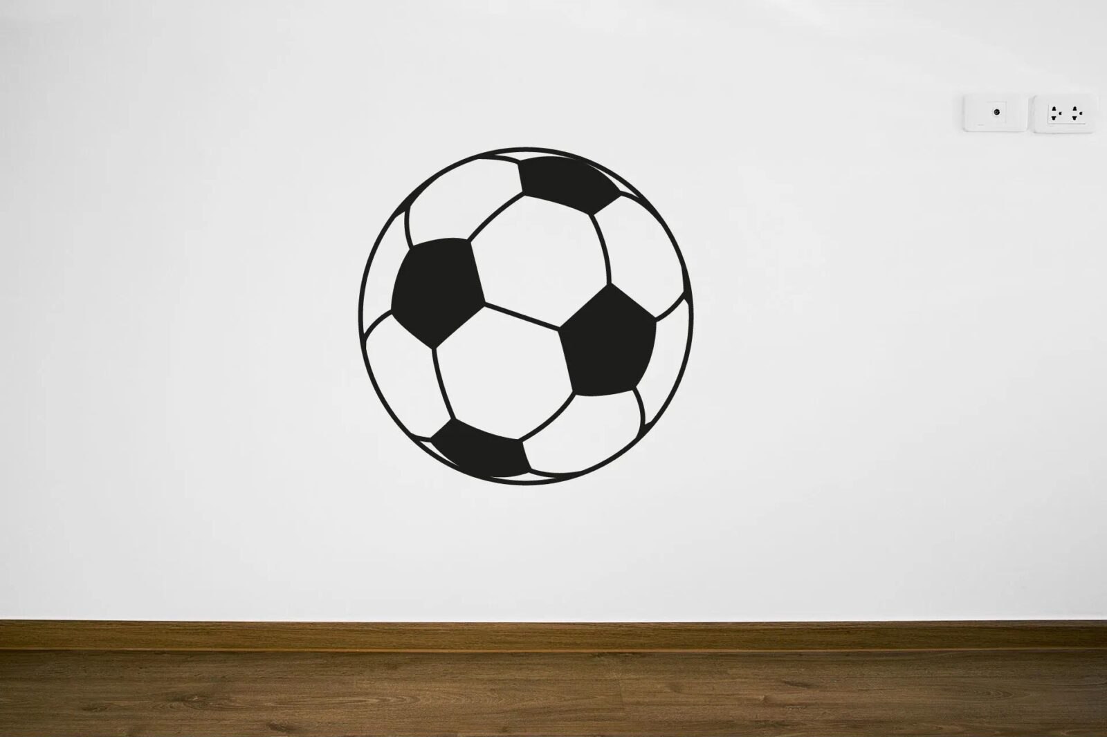 Lepy.cz Samolepka na zeď Fotbalový míč Velikost (šířka x výška): 25x25cm
