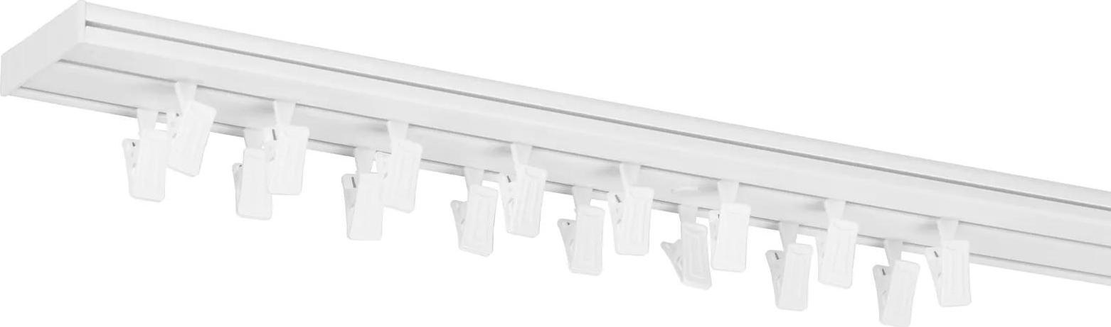 Dekodum Stropní kolejnice z PVC dvouřadá bílá Délka: 190 cm