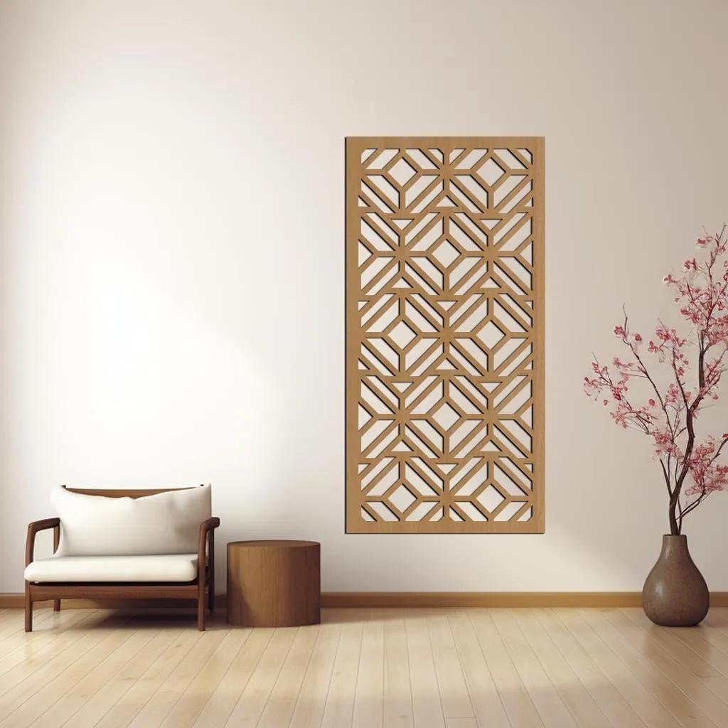 dřevo života Dřevěný dekorační panel na zeď CROSS Rozměry (cm): 20x40